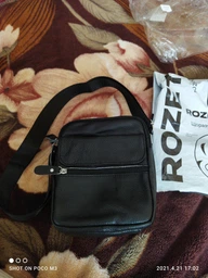 Сумка кросс-боди мужская кожаная Laras K101812-black Черная (ROZ6400018217) фото от покупателей 4