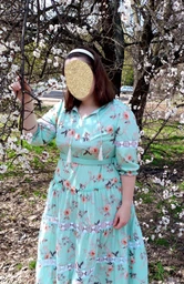 Платье длинное летнее женское VLAVI Анна 120512 58 Голубое (12051258_vl) фото от покупателей 5