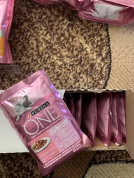 Вологий корм для кошенят Purina One Junio з лососем в гриль соусі 24 х 85 г 24х85г(7613038224466) фото від покупців 11