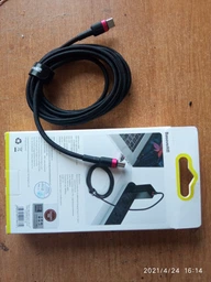 Кабель Baseus Cafule Fast Charging Type-C to Type-C PD100W 100 см (CATKLF-SCG1) Black фото від покупців 1
