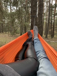 Гамак Levitate AIR зеленый (Парашютный нейлон) фото от покупателей 7