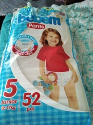 Подгузники-трусики Bebem Jumbo 5 junior 12-17 кг 52 шт (6224009614905) фото от покупателей 1