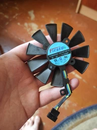 Вентилятор кулер для видеокарты ASUS GTX 1050 Ti RX 470 570 Strix RX 580 Dual (orgnl) 95 мм Everflow T129215SM (FDC10M12S9-C PLD10010S12H) (№134.1) фото от покупателей 2