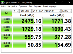 SSD диск Western Digital Blue SN550 NVMe 500GB M.2 2280 PCIe 3.0 x4 3D NAND (TLC) (WDS500G2B0C)
