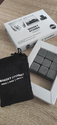 Камені для віскі Whiskey Stone набір 9 шт та мішечок для зберігання (AW010523) фото від покупців 5