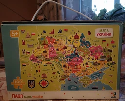 Пазли класичні "Карта України" 300706, 100 елементів фото от покупателей 11