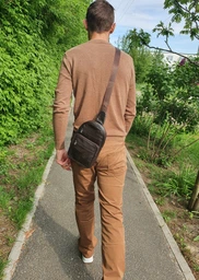 Чоловіча шкіряна сумка Vintage 17,5х26,5х5 см (sum0012298)