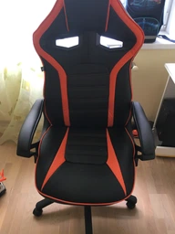Крісло ігрове Game black / red E5388