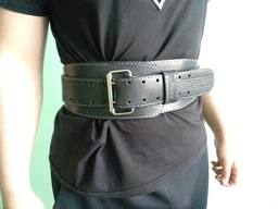 Пояс атлетичний EasyFit Training Belt (коричневий) M фото від покупців 3