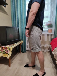 Шорти бавовняні чоловічі Puma Ess Shorts 58670903 S Medium Gray Heather (4063697313262) фото від покупців 1