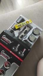 Триммер для стрижки Gemei GM-592 10 в 1 машинка для волос бороды усов серый фото от покупателей 12