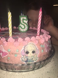 Сахарна їстівна картинка Modecor Модель LOL, Ø 20см, вис. 7см для дівчинки на торт і топпери (SNP - 00058)