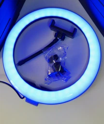 Кольцевая светодиодная цветная лампа RGB LED MJ26 Набор блогера селфи кольцо со штативом 2.1 метр и пульт переключения (333) фото от покупателей 3
