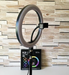 Кольцевая светодиодная цветная лампа RGB LED MJ26 Набор блогера селфи кольцо со штативом 2.1 метр и пульт переключения (333) фото от покупателей 10