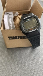 Мужские наручные часы Skmei 1134 Черные с черным экраном фото от покупателей 16