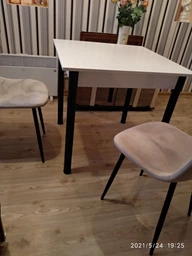 Стіл кухонний Ferrum-decor Агата 75x80x80 Чорний ДСП Венге 16мм (AGA0017VE) фото від покупців 2