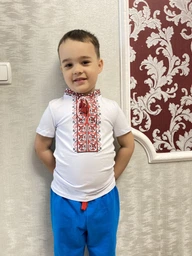 Футболка з вишивкою MEREZHKA для хлопчика 140 ріст фото от покупателей 1