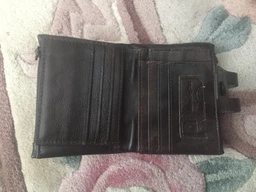 Шкіряний чоловічий гаманець Vintage середнього розміру коричневого кольору з кнопкою (bg146fash02) фото від покупців 4