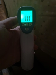 Бесконтактный инфракрасный термометр Non-contact для детей (бело-сиреневый) фото от покупателей 1