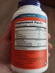 Жирные кислоты NOW Omega-3 500 софтгель фото от покупателей 10
