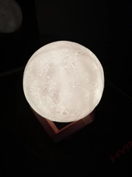 Современный Ночник настольный 3D Moon Light Lamp Луна аккумулятор 16 цветов фото від покупців 3