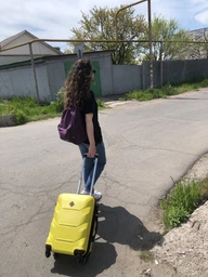 Валіза Bonro 2019 (невелика) жовта