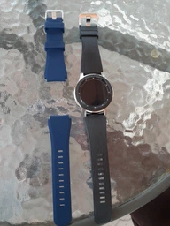 Ремінець для смарт-годин Samsung Galaxy Watch 46mm | Samsung Gear S3 з щільного силікону 22мм ECO Блакитний BeWatch (1021110) фото від покупців 7