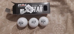 Шарики для настольного тенниса Stag Two Star White Ball 3 шт