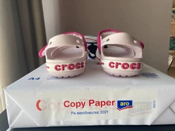 Сандалі Crocs Kids Crocband 12856-6AI-J2 33-34 Рожевий фото від покупців 10
