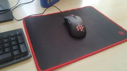 Игровая поверхность коврик для мышки Redragon Black M 360x270x3mm Black-Red (50560) фото от покупателей 19