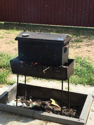 Коптильня SmokeHouse L Thermo 520х300х320 мм до 6 кг для горячего копчения с термометром и аксесуарами стальная