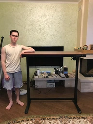 Регулируемый стол Barsky StandUp Memory Wooden Electric 1200x600 мм Орех (BSU_el-07) фото от покупателей 6