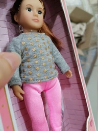LORI Лялька (15 см) Розалінда з повідком для вигулу собак