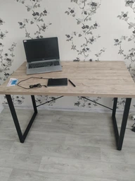 Компьютерный стол Ferrum-decor Дейв 75x120x70 черный ДСП Дуб Артизан 32мм (DEY2145) фото от покупателей 6