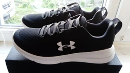 Сникеры Under Armour Essential Black/White/Metallic Gold, 45 (290 мм) (11671187) фото от покупателей 2