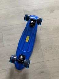 Пенни борд скейт Jenix Penny Board 22" Синий со светящимися колесами фото от покупателей 18