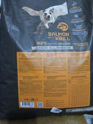 Сухой беззерновой корм с лососем и крилем для юниоров всех пород Nature's Protection Lifestyle Grain Free Salmon with Krill Junior All Breeds, 1.5 кг (NPLS45686)