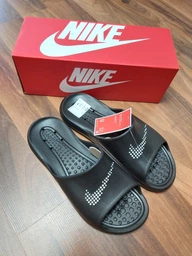 Мужские шлепанцы для пляжа Nike Victori One Shower Slide CZ5478-400 44.5 (12) 30 см Темно-синие (194501092197) фото от покупателей 11