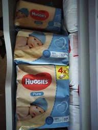 Детские влажные салфетки Huggies Pure 56 шт (5029053550039)
