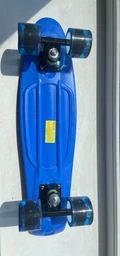 Пенни борд скейт Jenix Penny Board 22" Синий со светящимися колесами фото от покупателей 13