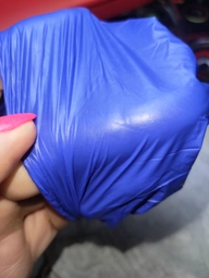 Перчатки нитриловые одноразовые нестерильные без пудры Maxter 2.2 Mil размер XL 100 шт - 50 пар Синие (15000036126) фото от покупателей 4