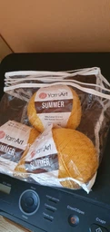 Турецька річна пряжа для в'язання YarnArt Summer (саммер) бавовни з віскозою 17 чорний