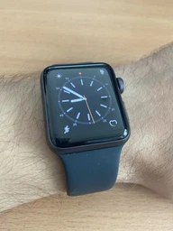 Смарт-часы Apple Watch Series 3 GPS 38mm Space Grey Aluminium Case with Black Sport Band (MTF02FS/A)
