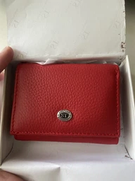 Кошелек ST Leather маленький горизонтальный из натуральной кожи красного цвета (bg183fash23) фото от покупателей 14