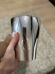 Кашпо для орхидей Scheurich MIRROR SILVER 0,267л керамика зеркальное фото от покупателей 5