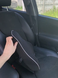 Ортопедична подушка під спину в автомобіль Lagodrive Lago Comfort 49x40x12см Чорна фото від покупців 1