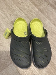 Сабо Crocs LiteRide Clog 42 р 27-27.5 см Кляксы Темно-синие с розовым 204592-M9/W11 Navy/Pink фото от покупателей 3