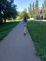 Детский самокат двухколесный Scooter 460. Для детей от 5-ти лет. Зеленый цвет фото от покупателей 5