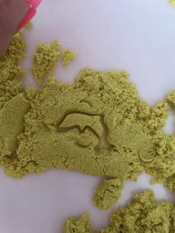 Кинетический песок Strateg Magic sand в ведре 1 кг Голубого цвета (372-2)(4823113862640) фото от покупателей 4