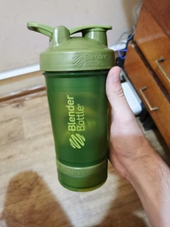 Шейкер спортивний BlenderBottle ProStak 22oz/650ml із 2-ма контейнерами Grey фото від покупців 2
